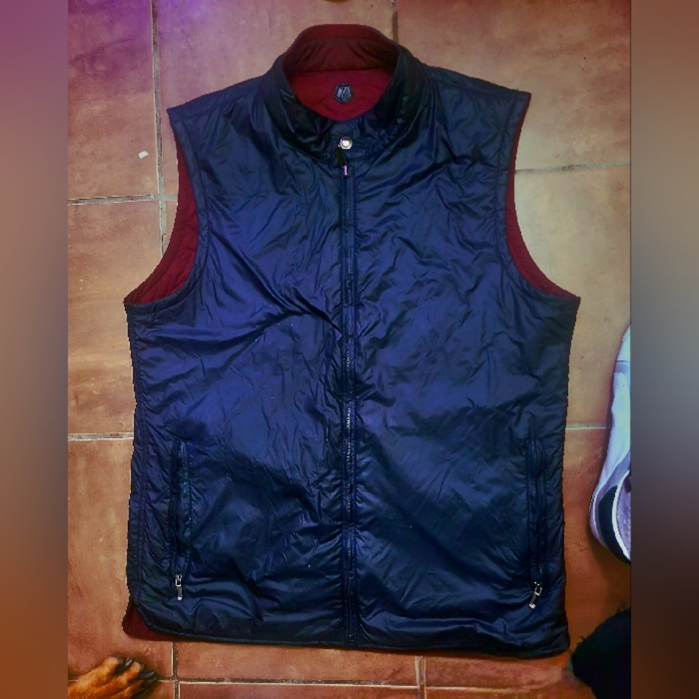 Z Zegna Reversible Vest Red/Black Men's L